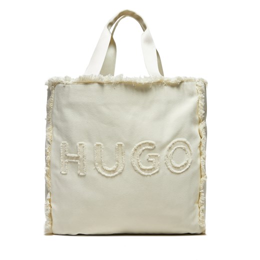 Torebka Hugo Becky Tote C. 50516662 Beżowy ze sklepu eobuwie.pl w kategorii Torby Shopper bag - zdjęcie 171416641