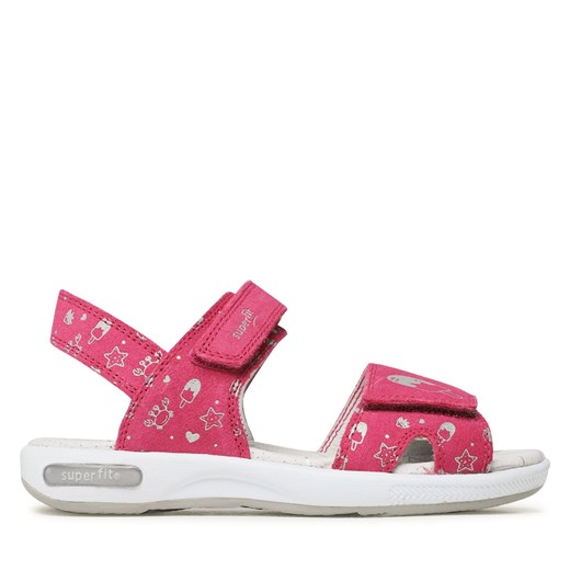 Sandały Superfit 1-006134-5500 D Pink ze sklepu eobuwie.pl w kategorii Sandały dziecięce - zdjęcie 171418012