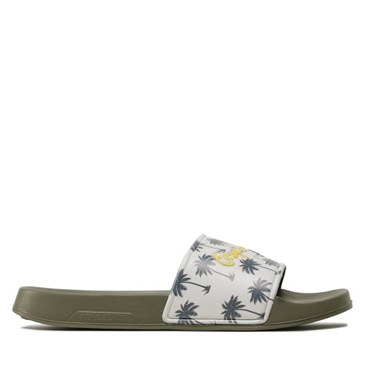 Klapki Pepe Jeans Slider Print PMS70124 Khaki Green 765 Pepe Jeans 41 eobuwie.pl promocyjna cena