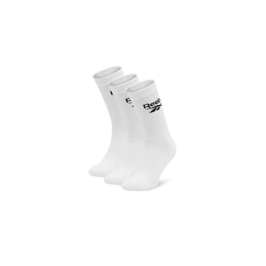 Reebok Zestaw 3 par wysokich skarpet unisex R0452-SS24 (3-pack) Biały ze sklepu MODIVO w kategorii Skarpetki damskie - zdjęcie 171420023