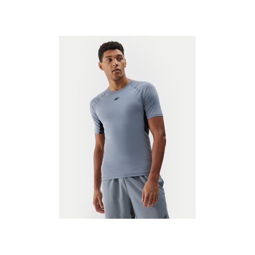 4F Koszulka techniczna 4FWSS24TFTSM700 Szary Slim Fit ze sklepu MODIVO w kategorii T-shirty męskie - zdjęcie 171420424