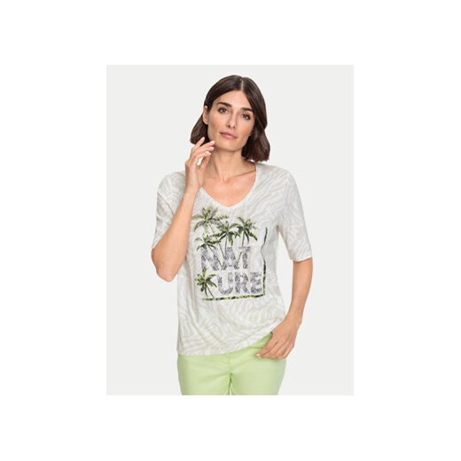 Olsen T-Shirt 11104789 Beżowy Regular Fit ze sklepu MODIVO w kategorii Bluzki damskie - zdjęcie 171420513