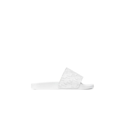 KARL LAGERFELD Klapki KL80903 Biały ze sklepu MODIVO w kategorii Klapki damskie - zdjęcie 171420814