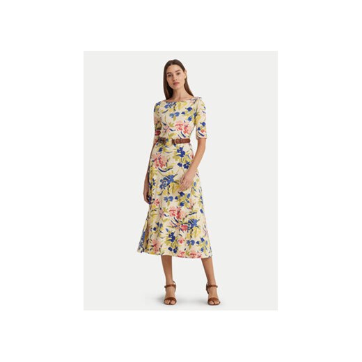 Lauren Ralph Lauren Sukienka letnia 250933493001 Kolorowy Slim Fit ze sklepu MODIVO w kategorii Sukienki - zdjęcie 171420981