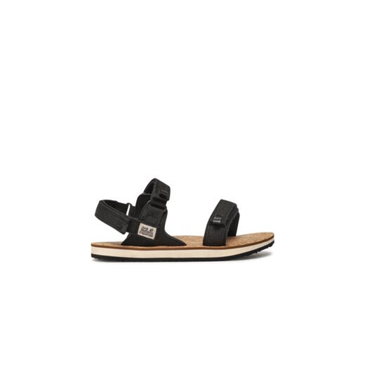 Jack Wolfskin Sandały Ecostride 2 Sandal W 4051771 Czarny ze sklepu MODIVO w kategorii Sandały damskie - zdjęcie 171421013