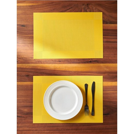Sinsay - Podkładki na stół 2 pack - żółty Sinsay Jeden rozmiar Sinsay