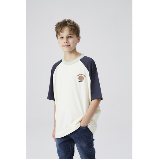 Bawełniany t-shirt dla chłopca - Keep Moving ze sklepu 5.10.15 w kategorii T-shirty chłopięce - zdjęcie 171423231