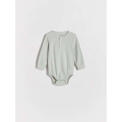 Reserved - Bawełniane body - jasnozielony ze sklepu Reserved w kategorii Body niemowlęce - zdjęcie 171425522