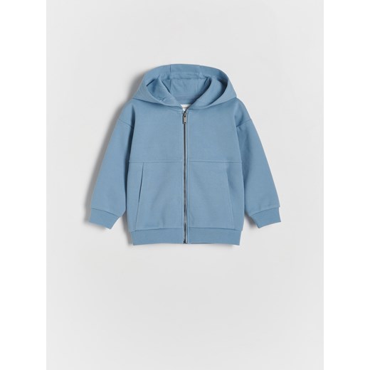 Reserved - Bluza oversize z kapturem - niebieski ze sklepu Reserved w kategorii Bluzy i swetry - zdjęcie 171425820