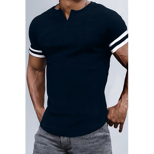 T-shirt ROBERNI NAVY ze sklepu Ivet Shop w kategorii T-shirty męskie - zdjęcie 171426903