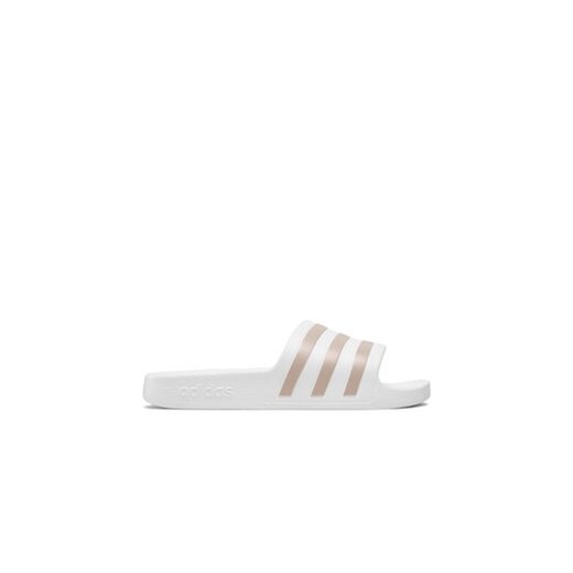adidas Klapki adilette Aqua EF1730 Biały ze sklepu MODIVO w kategorii Buty męskie - zdjęcie 171427580