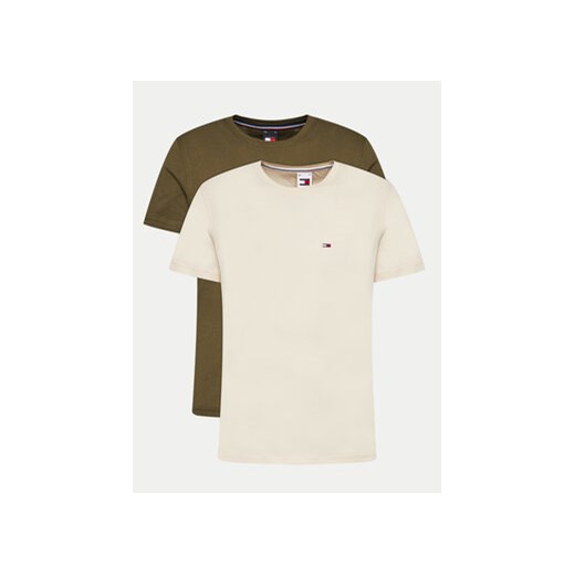 Tommy Jeans Komplet 2 t-shirtów DM0DM15381 Kolorowy Slim Fit ze sklepu MODIVO w kategorii T-shirty męskie - zdjęcie 171427790