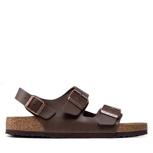 Sandały Birkenstock Milano 034701 Brązowy ze sklepu eobuwie.pl w kategorii Sandały męskie - zdjęcie 171430802