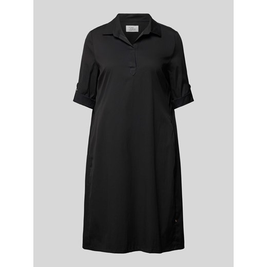 Sukienka koszulowa o długości do kolan w jednolitym kolorze ze sklepu Peek&Cloppenburg  w kategorii Sukienki - zdjęcie 171431870