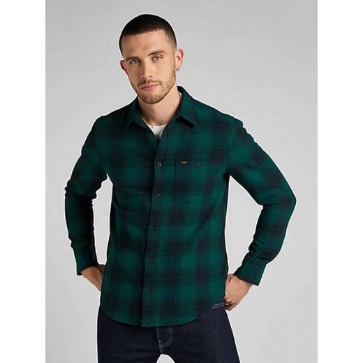 Lee Koszula - Regular fit - w kolorze zielono-czarnym ze sklepu Limango Polska w kategorii Koszule męskie - zdjęcie 171432164