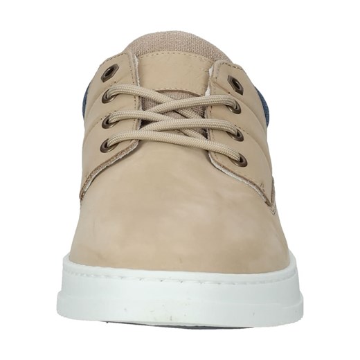Bullboxer Skórzane sneakersy w kolorze beżowym Bullboxer 44 wyprzedaż Limango Polska