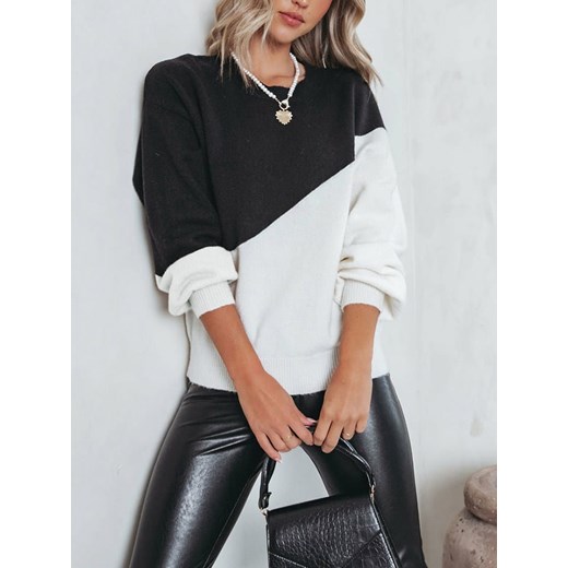 So You Sweter w kolorze czarno-kremowym ze sklepu Limango Polska w kategorii Swetry damskie - zdjęcie 171432294