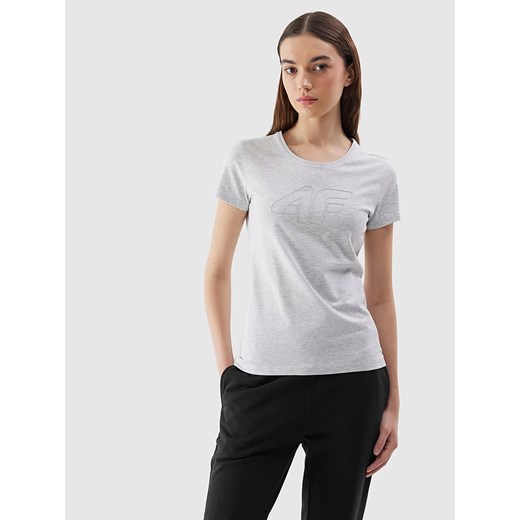 4F Koszulka w kolorze szarym ze sklepu Limango Polska w kategorii Bluzki damskie - zdjęcie 171432763