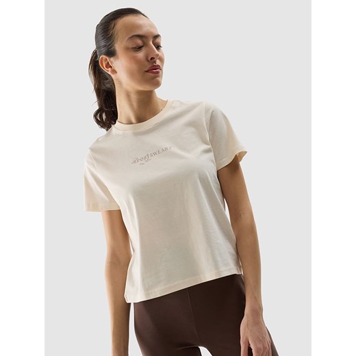 4F Koszulka w kolorze kremowym ze sklepu Limango Polska w kategorii Bluzki damskie - zdjęcie 171432770