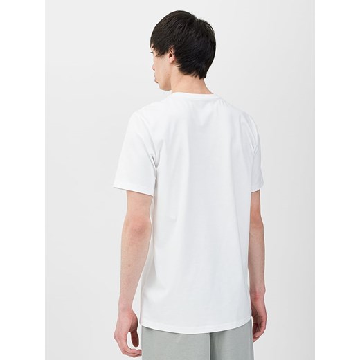 T-shirt męski 4F biały z krótkimi rękawami sportowy 