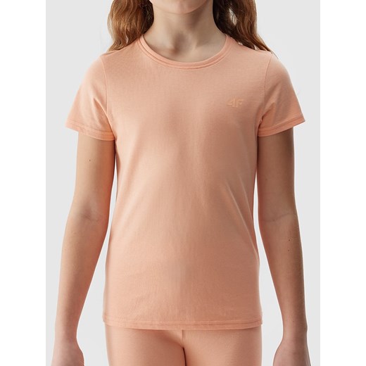 4F Koszulka w kolorze pomarańczowym ze sklepu Limango Polska w kategorii Bluzki dziewczęce - zdjęcie 171433213
