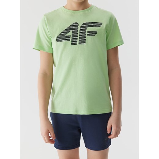 4F Koszulka w kolorze zielonym 128 Limango Polska promocyjna cena