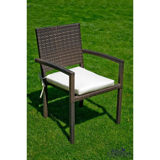 Krzesło technorattan brązowy ze sklepu Bello Giardino w kategorii Krzesła ogrodowe - zdjęcie 171433380