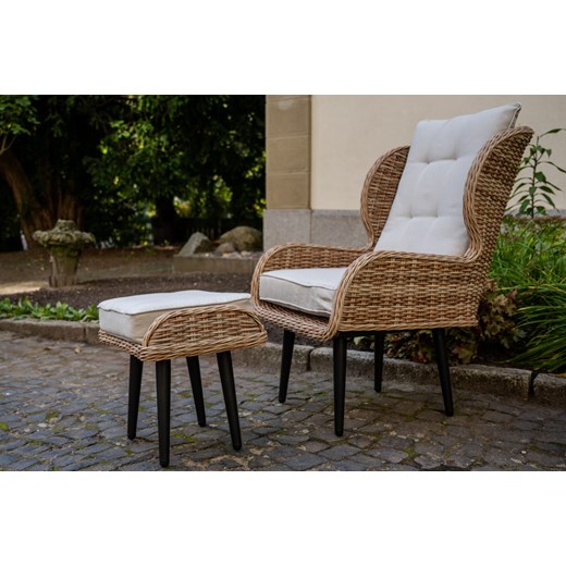 Ekskluzywny fotel APERTO z podnóżkiem ze sklepu Bello Giardino w kategorii Fotele ogrodowe - zdjęcie 171433692