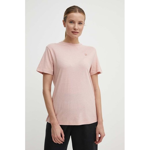 Fjallraven t-shirt Hemp Blend T-shirt damski kolor różowy F14600163 ze sklepu ANSWEAR.com w kategorii Bluzki damskie - zdjęcie 171435813