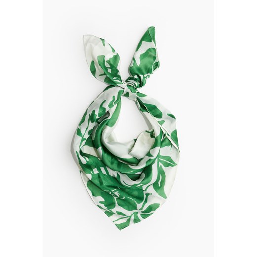 H & M - Wzorzysta chustka - Zielony ze sklepu H&M w kategorii Szaliki i chusty damskie - zdjęcie 171438152