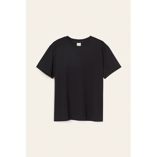 H & M - Bawełniany T-shirt - Czarny H & M XXL H&M