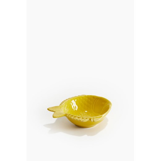 H & M - Mała salaterka z kamionki - Żółty ze sklepu H&M w kategorii Miski - zdjęcie 171438430