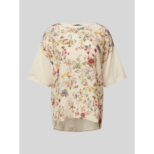 T-shirt z nadrukiem ze wzorem model ‘MALAGA’ ze sklepu Peek&Cloppenburg  w kategorii Bluzki damskie - zdjęcie 171438522