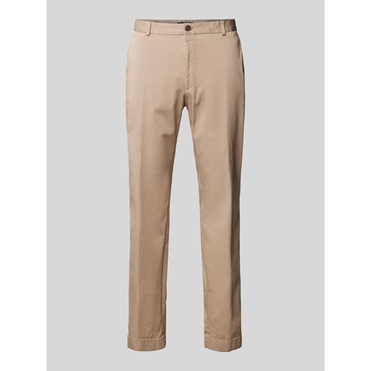 Chinosy o kroju slim fit ze szlufkami na pasek model ‘Hank’ ze sklepu Peek&Cloppenburg  w kategorii Spodnie męskie - zdjęcie 171438531