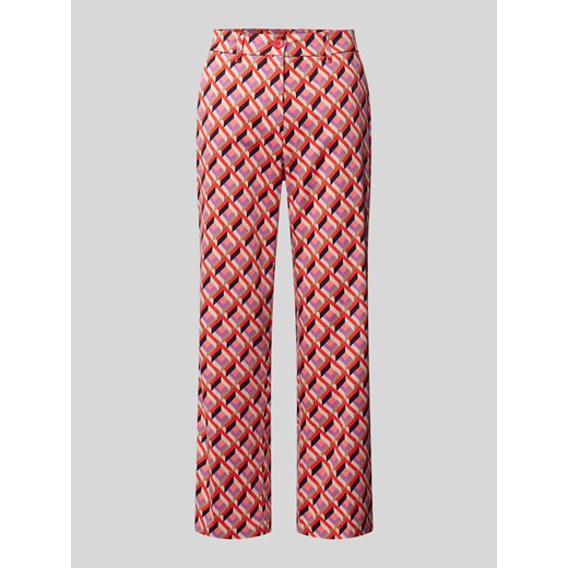 Spodnie capri ze wzorem na całej powierzchni i wpuszczanymi kieszeniami ze sklepu Peek&Cloppenburg  w kategorii Spodnie damskie - zdjęcie 171438553