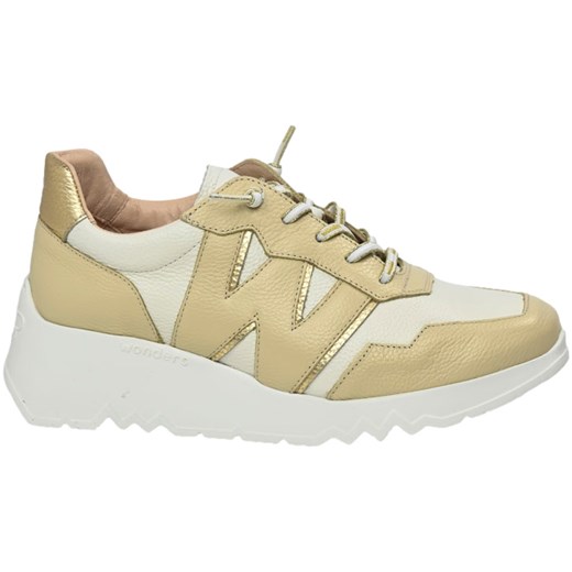Sneakersy Wonders E-6741 Wild Cream OFF Platino Skóra Naturalna Wonders 37 EuroButy.com.pl