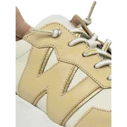 Sneakersy Wonders E-6741 Wild Cream OFF Platino Skóra Naturalna Wonders 37 EuroButy.com.pl