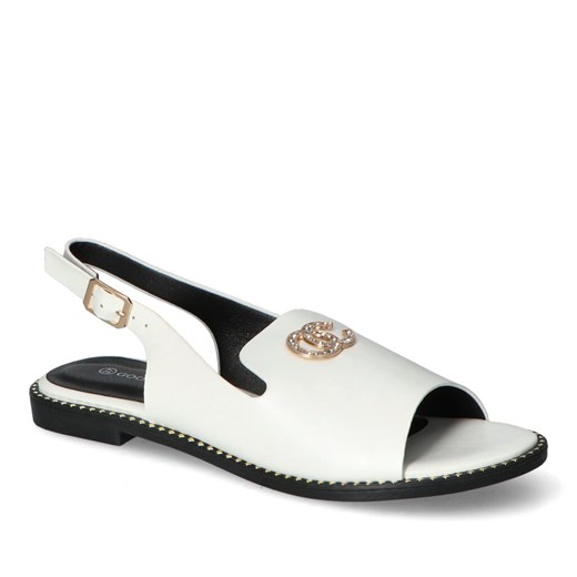 Sandały Goodin GD-FL854 Białe ze sklepu Arturo-obuwie w kategorii Sandały damskie - zdjęcie 171444002