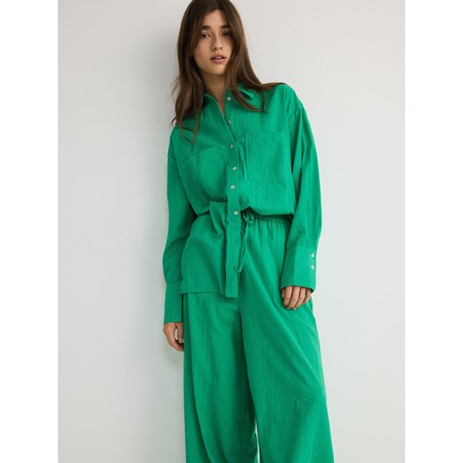 Reserved - Spodnie culotte - zielony Reserved XS Reserved