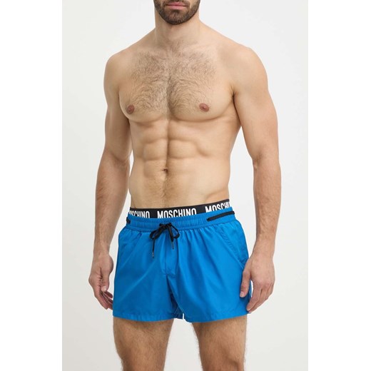 Moschino Underwear szorty kąpielowe kolor niebieski 241V3A42229301 ze sklepu ANSWEAR.com w kategorii Kąpielówki - zdjęcie 171444822