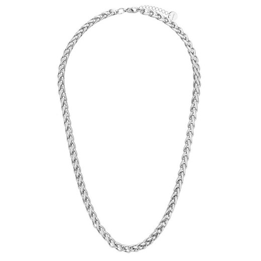 Modny naszyjnik damski łańcuch lisi ogon srebrny ze stali szlachetnej ze sklepu manoki.pl w kategorii Naszyjniki - zdjęcie 171444954