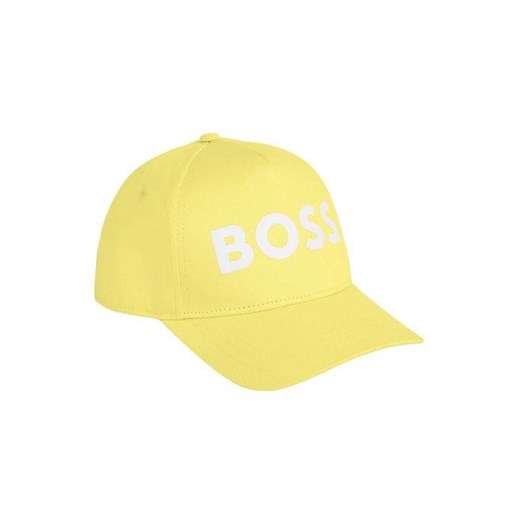 czapka boss j50943 508 żółty ze sklepu Royal Shop w kategorii Czapki z daszkiem damskie - zdjęcie 171446244