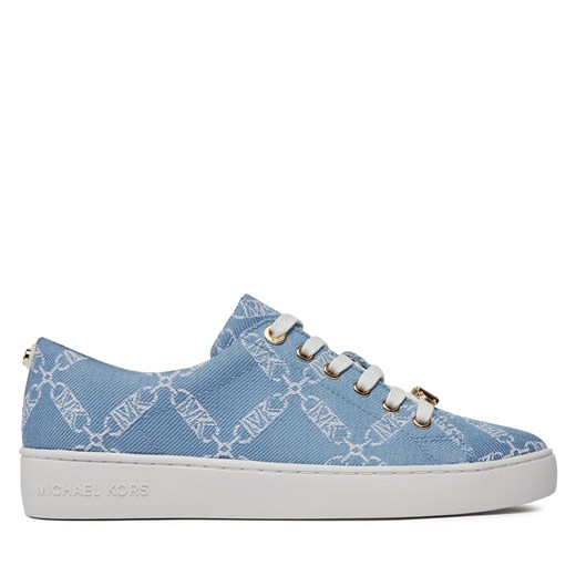 Sneakersy MICHAEL Michael Kors Keaton Lace Up 43R4KTFS2Y Blu Haze Mlt 449 Michael Michael Kors 35 promocyjna cena eobuwie.pl