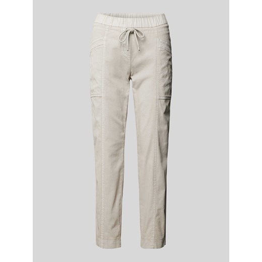 Spodnie sportowe z szwami działowymi ze sklepu Peek&Cloppenburg  w kategorii Spodnie damskie - zdjęcie 171447044