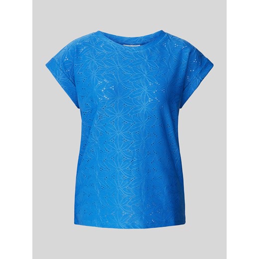T-shirt z haftem angielskim model ‘Blond’ ze sklepu Peek&Cloppenburg  w kategorii Bluzki damskie - zdjęcie 171447251