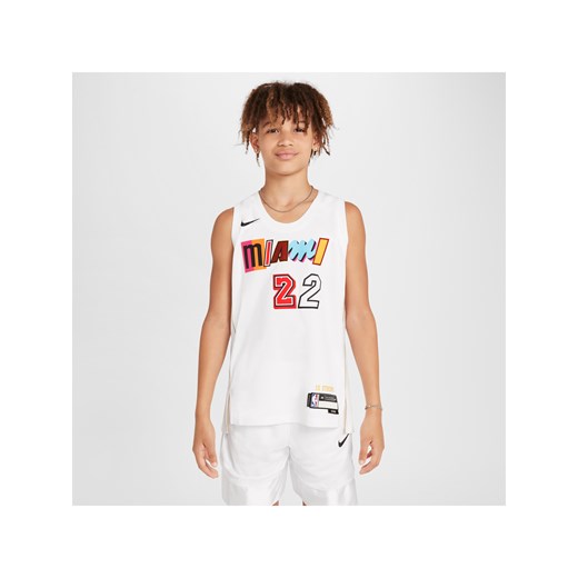 Koszulka dla dużych dzieci Nike Dri-FIT NBA Swingman Jimmy Butler Miami Heat City Edition - Biel ze sklepu Nike poland w kategorii T-shirty chłopięce - zdjęcie 171447521