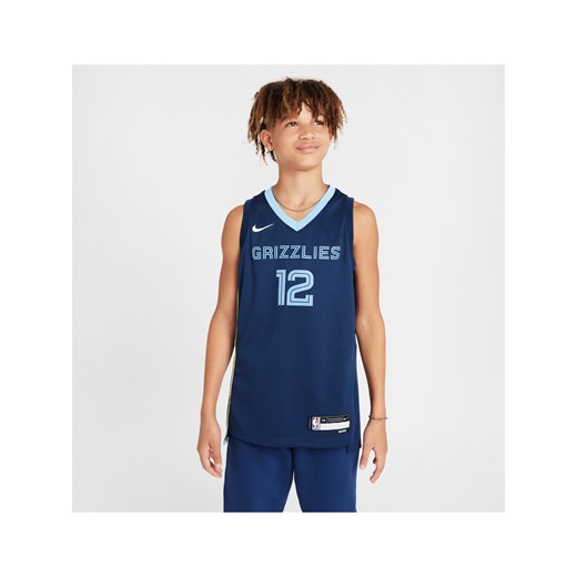 Koszulka dla dużych dzieci Nike NBA Swingman Memphis Grizzlies 2023/24 Icon Edition - Niebieski ze sklepu Nike poland w kategorii T-shirty chłopięce - zdjęcie 171447551