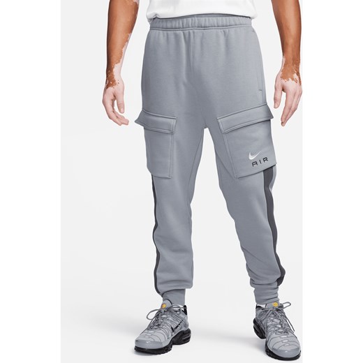 Męskie bojówki z dzianiny Nike Air - Szary ze sklepu Nike poland w kategorii Spodnie męskie - zdjęcie 171447581