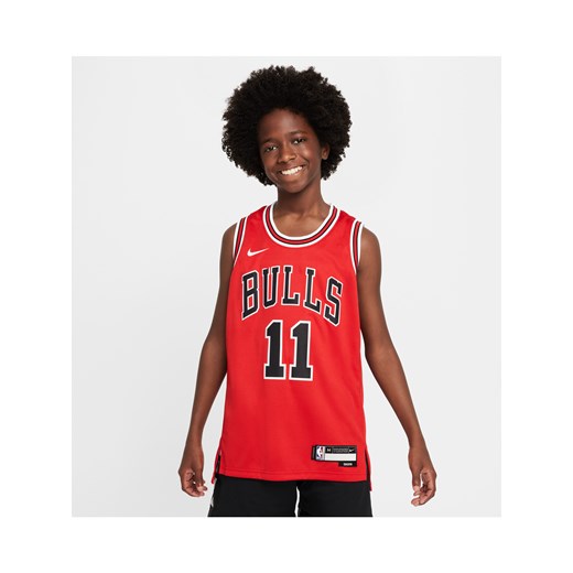 Koszulka dla dużych dzieci Nike NBA Swingman Chicago Bulls 2023/24 Icon Edition - Czerwony ze sklepu Nike poland w kategorii T-shirty chłopięce - zdjęcie 171447622