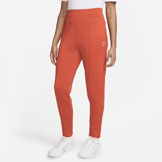 Damskie spodnie z dzianiny do tenisa NikeCourt Dri-FIT - Pomarańczowy Nike M (EU 40-42) Nike poland